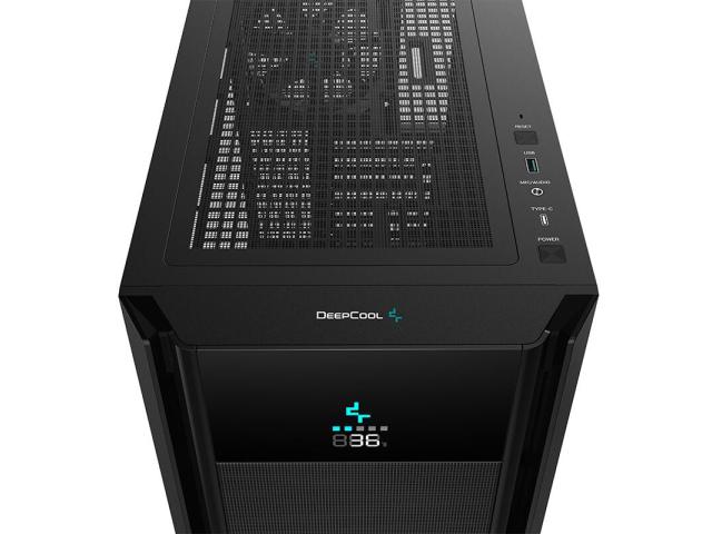 Carcasa DeepCool CH510 MESH DIGITAL Black, Fara Sursa