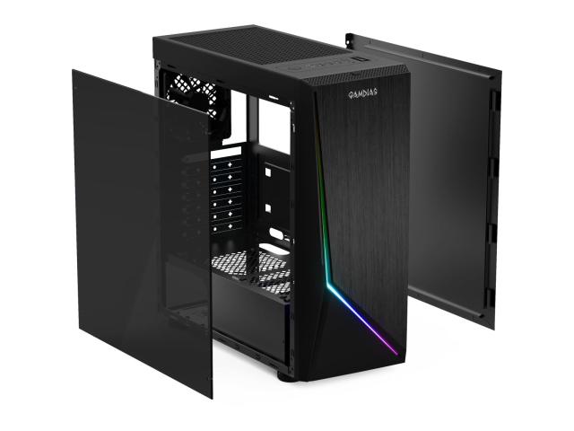 Carcasa Gamdias Argus E1 Black, fara sursa