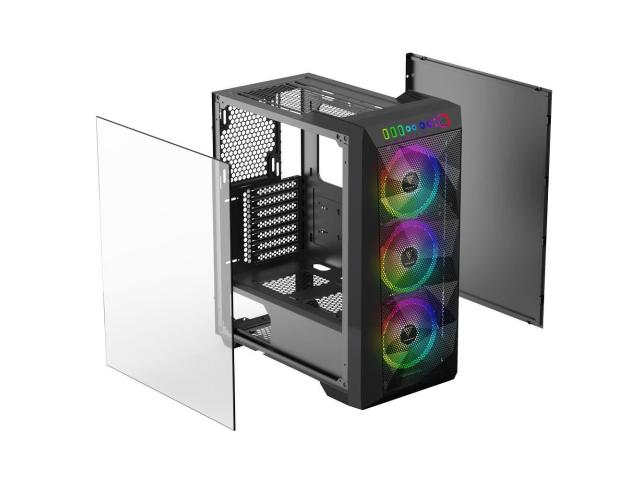 Carcasa Gamdias Athena M1 Black, fara sursa