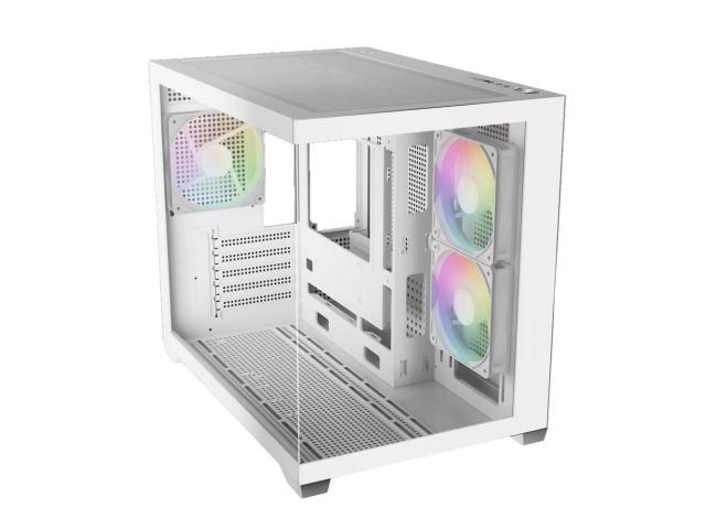 Carcasa Gamdias Aura GC10M V2 ARGB White, Fara sursa