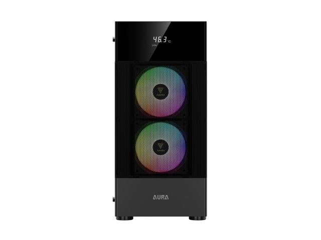 Carcasa Gamdias Aura GC5 Black, aRGB LED, Fara Sursa