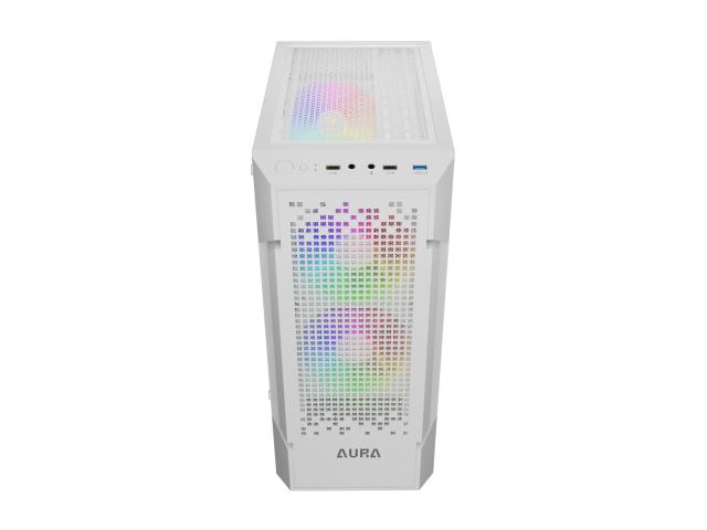 Carcasa Gamdias Aura GC7 ARGB White, Fara sursa