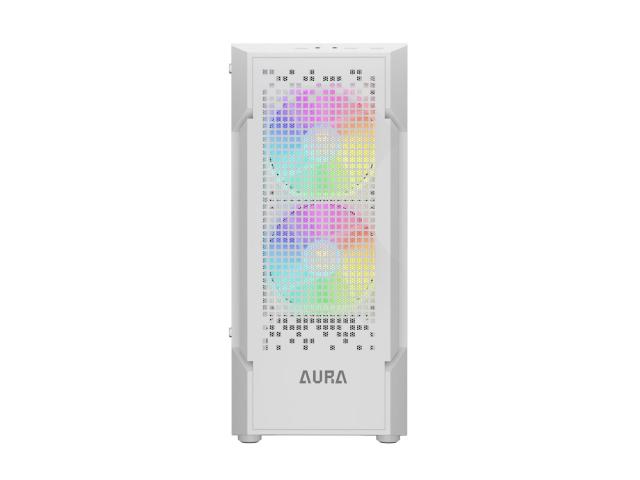 Carcasa Gamdias Aura GC7 ARGB White, Fara sursa