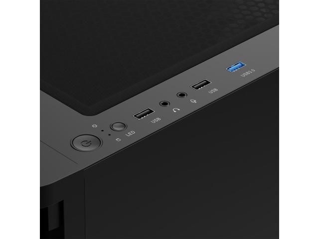 Carcasa Gamdias Talos E3 CG Black, Fara sursa