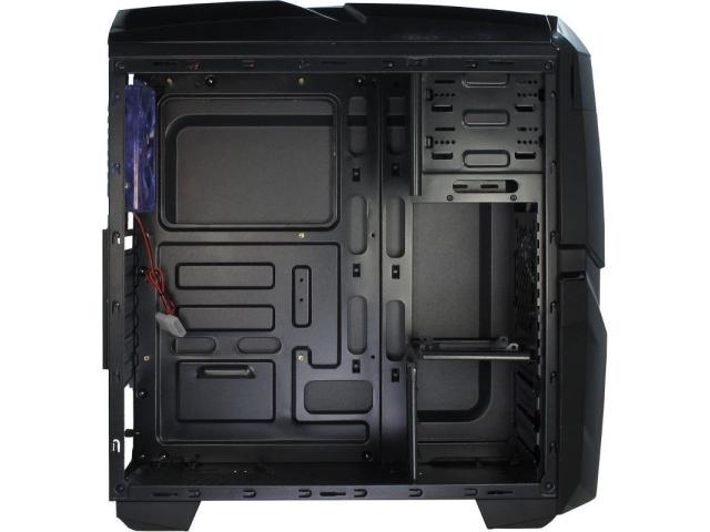 Carcasa Inter-Tech Q2 Illuminator Blue, Fara sursa