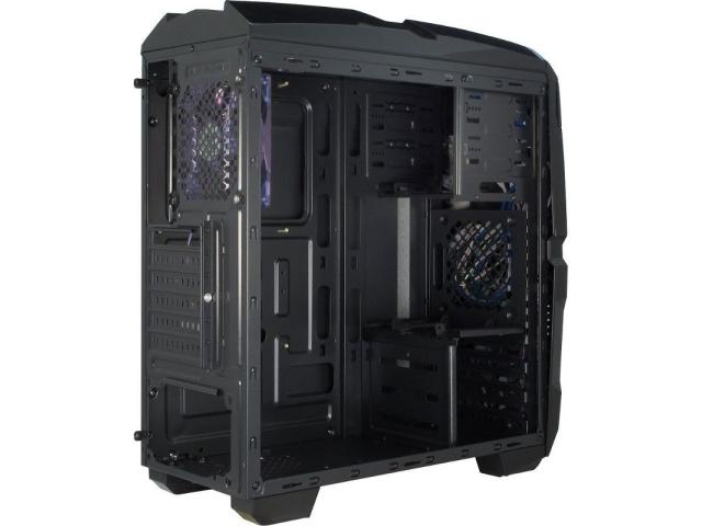 Carcasa Inter-Tech Q2 Illuminator Blue, Fara sursa