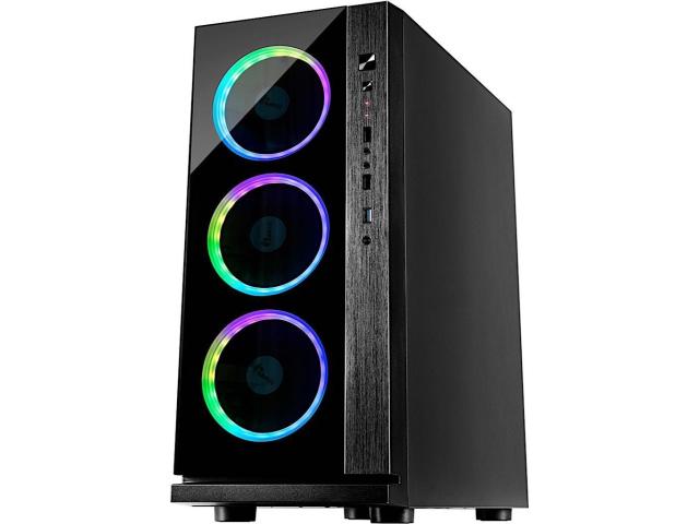 Carcasa Inter-Tech W-III RGB, Fara sursa