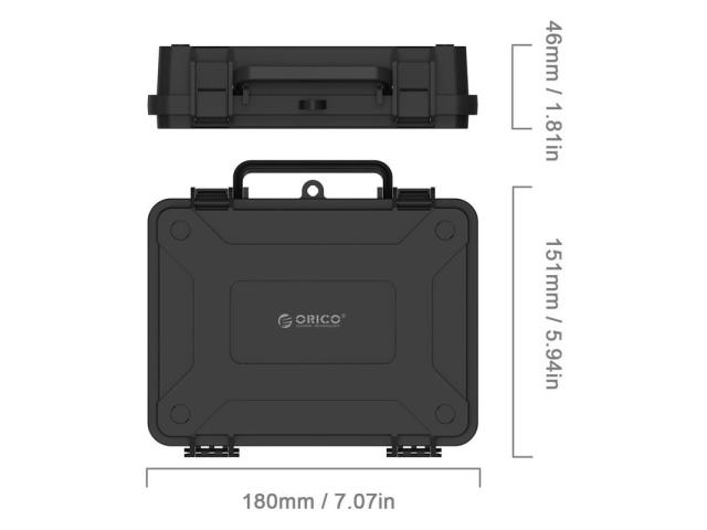 Protectie HDD Orico PHF-35 3.5inch, Black