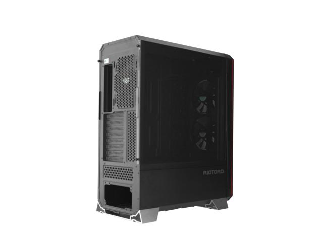 Carcasa Riotoro CR1288 TG Black, fara sursa