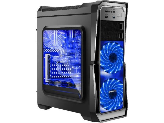 Carcasa Segotep Gank II Black, fara sursa