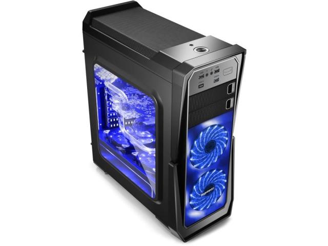 Carcasa Segotep Gank II Black, fara sursa