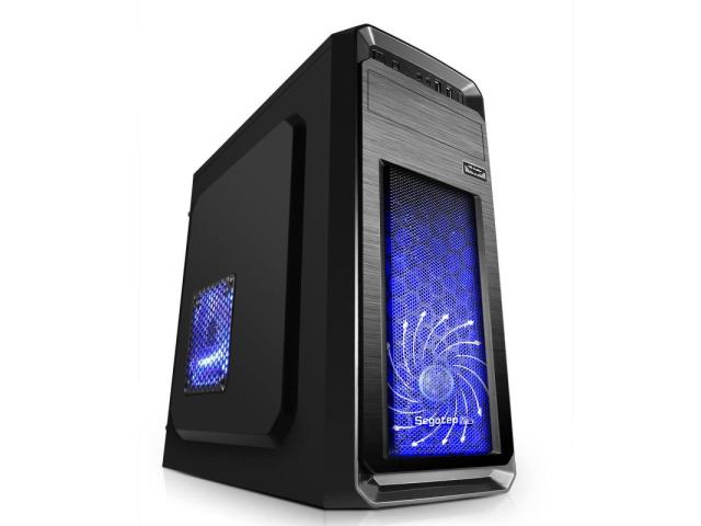 Carcasa Segotep S1-BK-500, fara sursa, Black