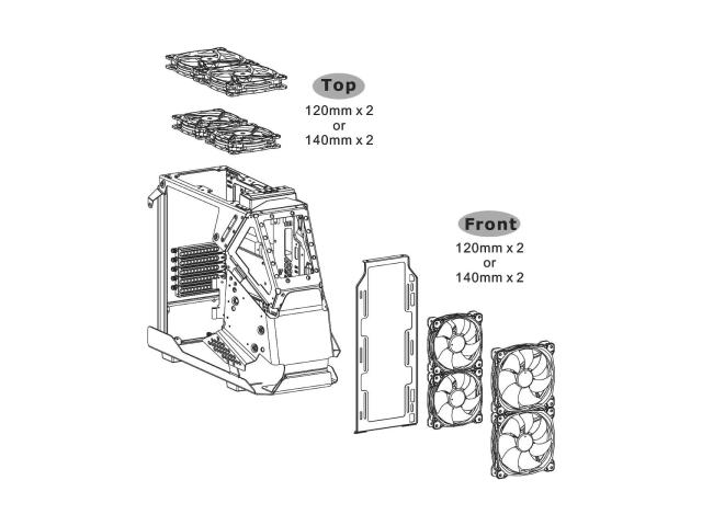 Carcasa Thermaltake AH T200, Fara sursa