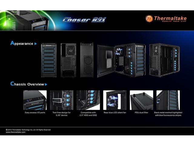 Carcasa Thermaltake Chaser A21, fara sursa