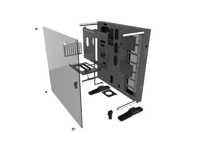 Carcasa Thermaltake Core P5 Tempered Glass V2 Black Edition, Fara sursa