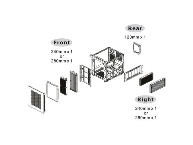 Carcasa Thermaltake Divider 200 TG Air, Fara sursa