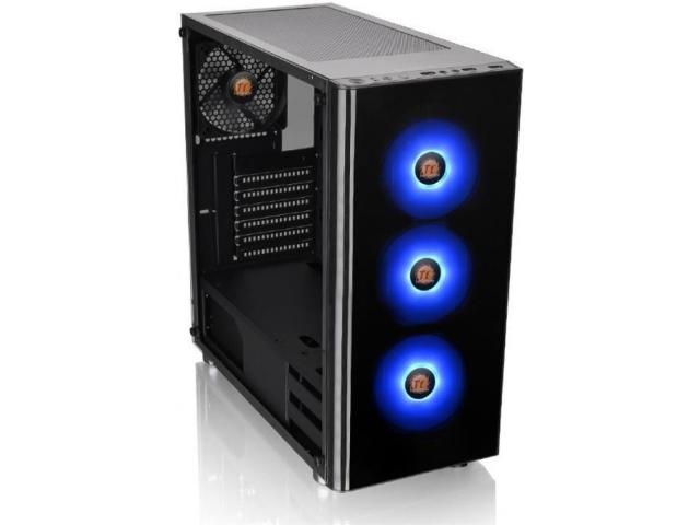 Carcasa Thermaltake V200 Tempered Glass RGB, Fara sursa