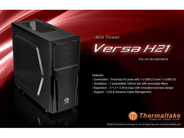 Carcasa Thermaltake Versa H21, fara sursa