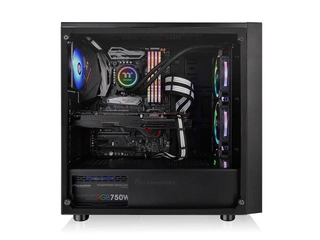 Carcasa Thermaltake Versa J22 Tempered Glass RGB, Fara sursa