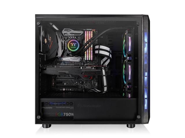 Carcasa Thermaltake Versa J23 Tempered Glass RGB, Fara sursa