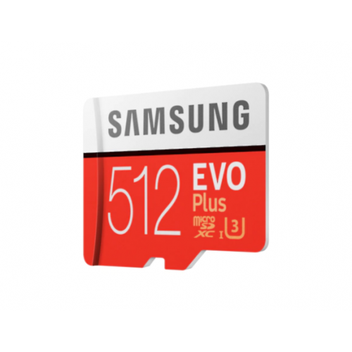 Memory Card microSDXC Samsung EVO Plus 512GB, Class 10, UHS-I U3 + Adaptor SD