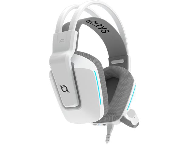 Casti cu microfon Aqirys Alya, 3.5 mm jack / USB, White