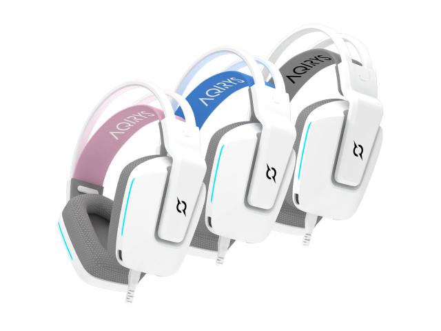 Casti cu microfon Aqirys Alya, 3.5 mm jack / USB, White
