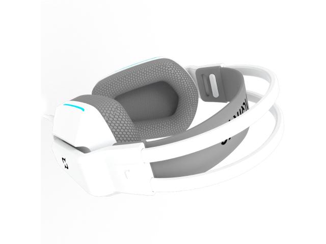 Casti cu microfon Aqirys Alya, 3.5 mm jack / USB, White