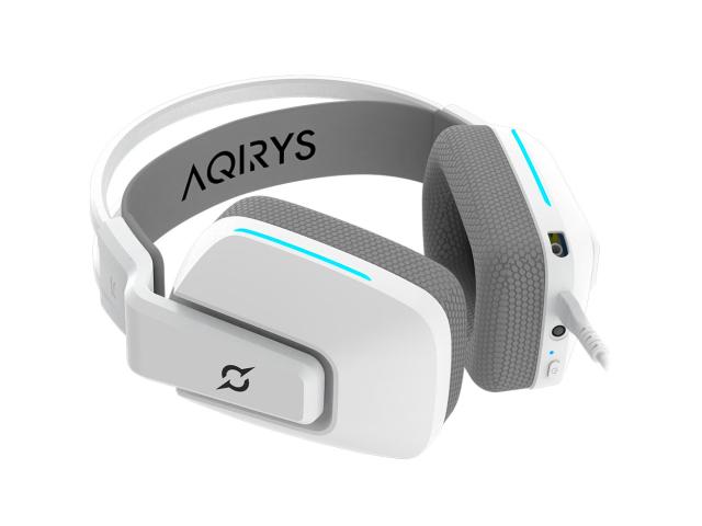 Casti cu microfon Aqirys Alya, 3.5 mm jack / USB, White