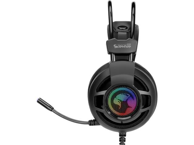 Casti cu microfon Marvo HG9018, USB-A, Black