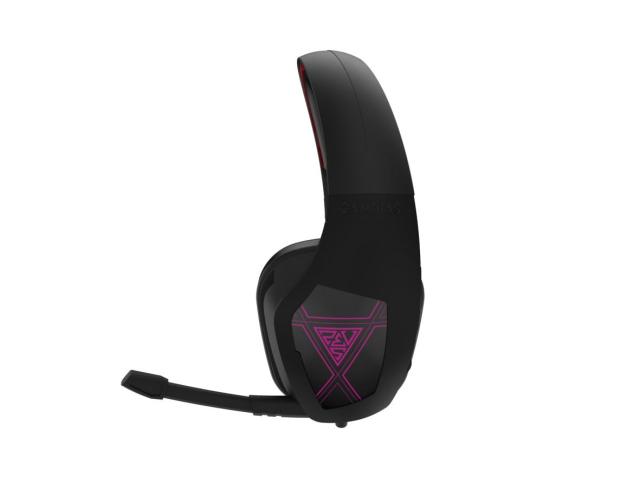 Casti cu microfon Gamdias Eros E1, 3.5mm jack, Black-Red