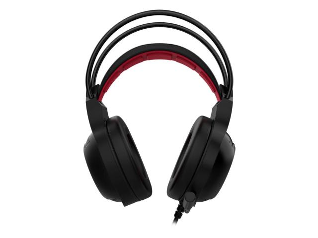 Casti cu microfon Gamdias Eros M2, USB-A, Black-Red
