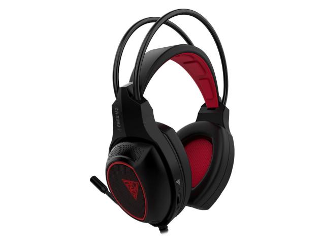 Casti cu microfon Gamdias Eros M2, USB-A, Black-Red