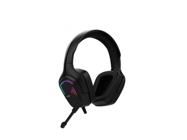 Casti cu microfon Gamdias Hebe E2 RGB, 3.5mm jack/USB-A, Black