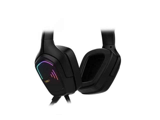 Casti cu microfon Gamdias Hebe E2 RGB, 3.5mm jack/USB-A, Black