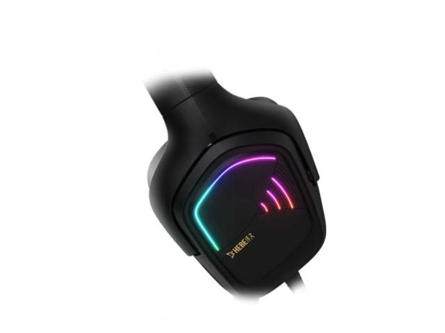 Casti cu microfon Gamdias Hebe E2 RGB, 3.5mm jack/USB-A, Black