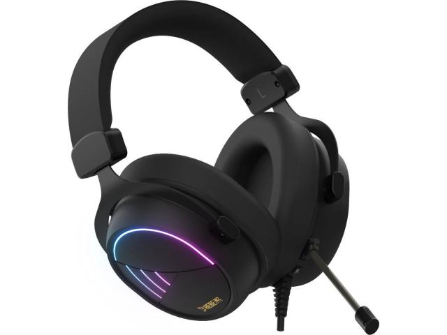 Casti cu microfon Gamdias Hebe M2 RGB LED, USB-A, Black