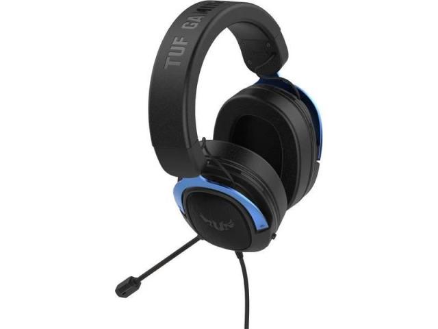 Casti cu microfon ASUS TUF Gaming H3, 3.5mm jack, Black-Blue