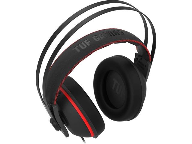 Casti cu microfon ASUS TUF Gaming H7, USB-A/3.5mm jack, Black-Red