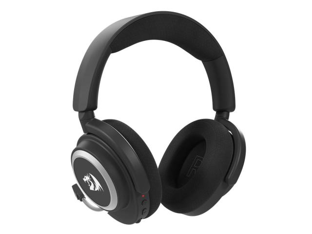 Casti gaming Bluetooth cu fir si wireless Redragon Nyx Pro, Negru, H891