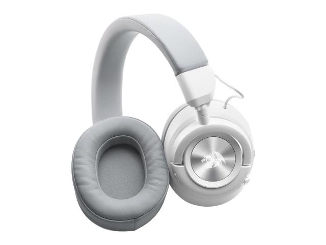 Casti gaming Bluetooth cu fir si wireless Redragon Spectra Pro albe