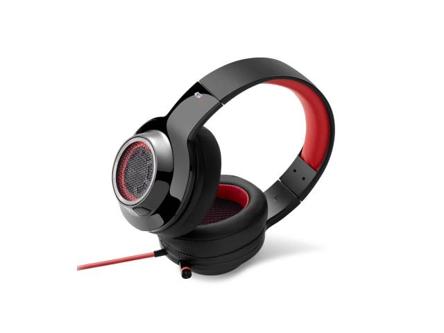 Casti cu microfon Edifier V4, 3.5mm jack, Black-Red