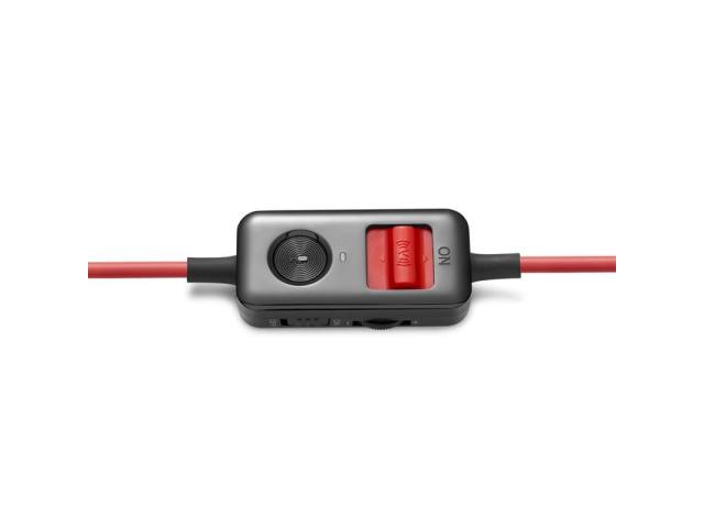 Casti cu microfon Edifier V4, 3.5mm jack, Black-Red