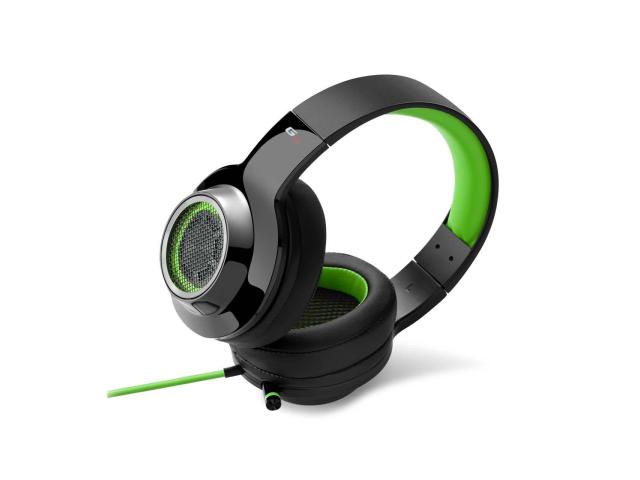 Casti cu microfon Edifier V4, 3.5mm jack, Black-Green