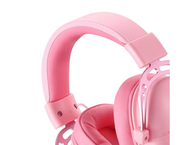 Casti cu microfon Redragon Aurora, USB-A, Pink