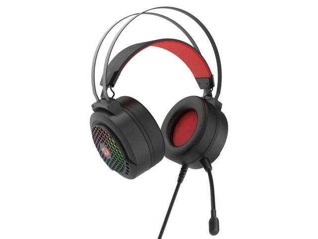Casti cu microfon Redragon Carmen H261, RGB LED, USB/2 x 3.5 mm jack, Black