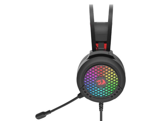 Casti cu microfon Redragon Carmen H261, RGB LED, USB/2 x 3.5 mm jack, Black