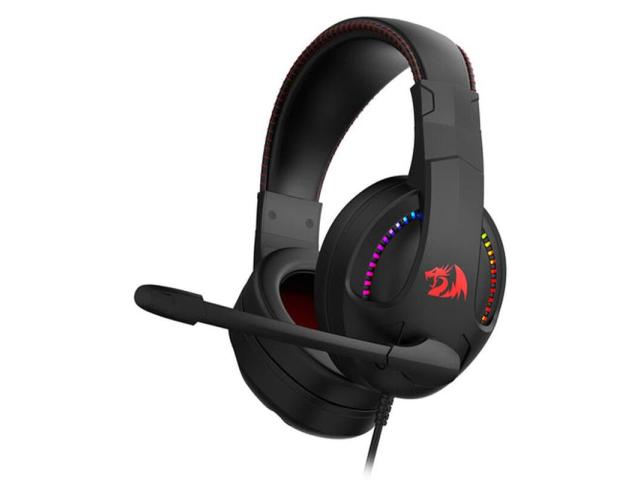 Casti cu microfon Redragon Cronus, RGB LED, 3.5mm jack/USB, Black