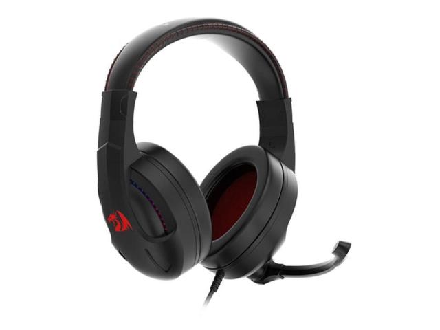 Casti cu microfon Redragon Cronus, RGB LED, 3.5mm jack/USB, Black