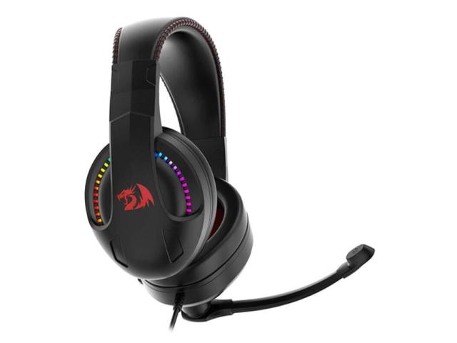 Casti cu microfon Redragon Cronus, RGB LED, 3.5mm jack/USB, Black